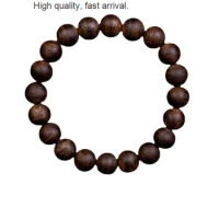 Deep 9 Points White Kyara Bracelet for Men Authentic Vietnam Nha Zhuang Agarwood 108 Beads Bracelet for Women