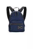 Marc Jacobs Nylon Jumbled Logo Small Backpack Azure Blue 4S4HBP002H02