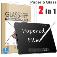 Screen Protector For Lenovo Tab M8 8.0 M10 Plus Gen2 3rd 10.6 Like Paper Film Tab P11 Plus 2nd Gen P12 Pro Tempered Glass