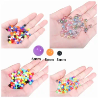 90-120pcs Externally Threaded Acrylic Colorful Replacement Ball 16G 14G Tongue Eyebrow Nipple Nose Piercing Ball Accessories