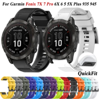 22/26mm Quickfit Smart Watch For Garmin Fenix 7 7X 6 6X Pro 5 5X Plus Strap Instinct 2 Epix Tactix Delta Silicone Sport Bracelet
