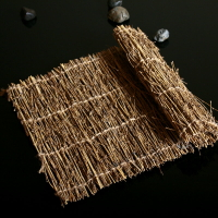 西餐廳餐茶墊純手工編織天然竹子繩子餐墊茶席竹簾壽司卷簾竹絲墊