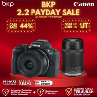 BKP Canon EOS R50 Kamera Mirrorless Kit 18-45mm with 55-210mm EOS R 50 Garansi RESMI