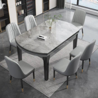 Big Grey Nordic Dining Table Decor Waterproof Neat High Space Savers Dining Table Entryway Complete Muebles Household Products