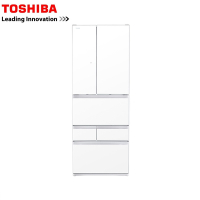 TOSHIBA東芝 551L 無邊框玻璃六門變頻電冰箱 GR-ZP550TFW(UW) 玻璃白