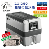 【MRK】 艾比酷 行動冰箱 LG-D50 保固2年 雙槽雙溫控 LG壓縮機 車用冰箱 台灣品牌