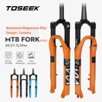TOSEEK KN34 Magnesium Alloy MTB Fork 28.6mm 26/27.5/ 29er Mountain Bike Fork RL120mm Air Suspension Mtb 29 Accesorios