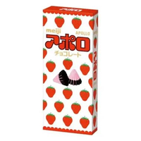 MEIJI Apollo Chocolate Strawberry 46g, Coklat Meiji Jepang
