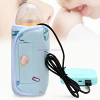 DHL 100pcs USB Milk Water Warmer Bag Travel Stroller Baby Nursing Bottle Heater