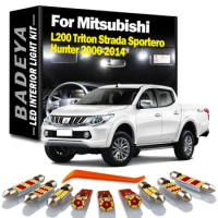 11Pcs LED Bulb Interior Roof Light Kit For Mitsubishi L200 Triton Strada Sportero Hunter 2006 2008 2009 2010 2011 2012 2013 2014
