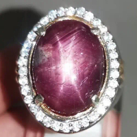 Batu Cincin Ruby Star Afrika Besar Original