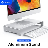ORICO Aluminum Monitor Stand Riser Computer Universal Metal Laptop Stand Desktop Displayer Stand for Mac MacBook Lenovo Dell