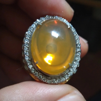 FIRE OPAL YELLOW WONOGIRI CABOCHON CRYSTAL