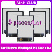 Wholesale 5PCS For Huawei Mediapad M3 Lite 10 BAH-AL00 BAH-W09 BAH-L09 LCD Display Touch Screen Digitizer Assembly Replacement