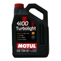 MOTUL 4100 Turbolight 10W40 合成機油 5L【APP下單最高22%點數回饋】