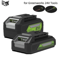 Replacement for Greenworks 24V Power Tool Battery 2000mAh 4000mAh Rechargeable Li-ion Cells Pack