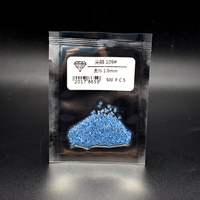 Sp109藍色尖晶石圓形寶石裸石1mm海水瑞士藍圓鉆戒指耳釘配飾鑲嵌