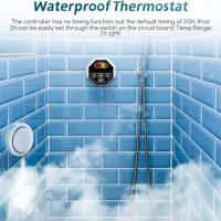 STCMOET 5KW Steam Shower Generator Kit for Bath Sauna SPA, Self-draining System, Aromatherapy Steam Head Waterproof Controller