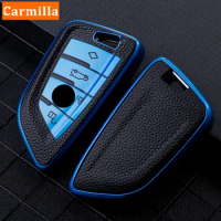 Car Remote Controller Key Bag Holder Car Key Cover Case for BMW X1 F48 X3 X5 X6 F15 F16 F48 For BMW 1 2 Series Accessories