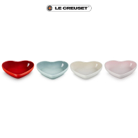 【Le Creuset】瓷器花蕾系列心型碗 650ml(櫻桃紅/貝殼粉/海洋之花-無盒/蛋白霜-無盒 4色選1)