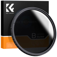 K&amp;F CONCEPT ND2-ND400 Neutral Density Adjustable Fader 52mm 55mm 67mm 72mm 77mm 95mm For Canon Nikon Sony Camera ND Lens filter