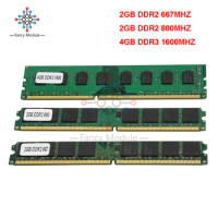 2GB DDR2 667/800MHZ 4GB DDR3 1600MhzDIMM PC2-6400 240 Pin Memory RAM For AMD CPU Motherboard Desktop Computer 800D2N6/2G