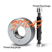 Inch G pipe Thread plug gauge thread ring gauge Straight Pipe Thread Gauges G 3" G 4″ Pitch Thread Test Tool