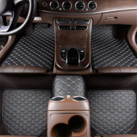 Flat Side Universal Car Floor mat Foot Pads Liner For Volkswagen VW CC T-roc Jetta Golf Magotan Beetle POLO Bora Scirocco Passat