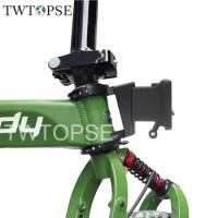 TWTOPSE Bicycle Front Carrier Block Adapter For Birdy 2 3 P40 New Classic Folding Bike Bag Basket Rack Bracket Aluminum Alloy