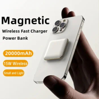 20000mAh Mini Power Bank 20W Fast Charging Magnetic Wireless Portable External Battery Powerbank For Xiaomi IPhone 13 14 ProMax