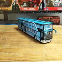 diecast bus double Decker bus tingkat warna biru