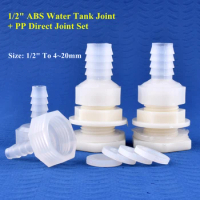 1~50Set 1/2" To 4~20mm Direct Water Tank Connector Aquarium Fish Tank Drainage Joint Watering Irrigation Garden Water Pool Joint