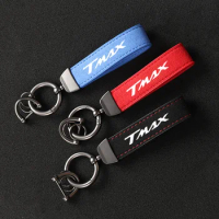 High-Grade Suede Leather Motorcycle Keychain Holder Keyring for Yamaha T MAX 530 Tmax 500 T-MAX 560 tmax560 Accessories