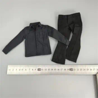 1/6th BLACKBOX Fashion Black Shirt Pant Dress Suit For 12inch Male Action Doll Collectable