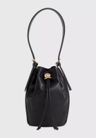 Tommy Hilfiger Women's Crest Leather Bucket Bag