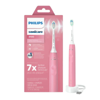 Sonicare 4100系列 壓力傳感器聲波充電式電動牙刷 HX3681/26 - 粉紅色 - 平行進口貨品