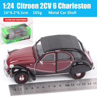 2024no Hộp Cổ Điển R 1/24 Quy Mô Citroen 2CV 6 Charleston 1980 Xe Mô Hình Kim Loại Đồ Chơi Xe Diecas