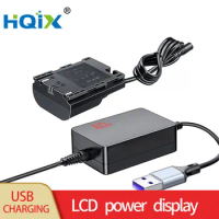 HQIX for Canon EOS 90D EOS R EOS R5 R6 R5C 100 5D2 5D3 5D4 5DS XC15 XC10 Camera ACK-E6 LP-E6N Virtual Battery USB Power Adapter
