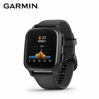 【GARMIN】VENU SQ 2 Music GPS智慧腕錶 - 經典黑【三井3C】