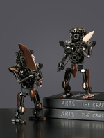 金屬創意鐵血戰士擺件鐵藝機器人模型家居裝飾創意手工藝品小禮物