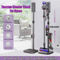 Vacuum Cleaner Stand Storage Bracket For Dyson V10 V11 V15 V12slim Accessories Holder Adjustable Height No Punching Rack