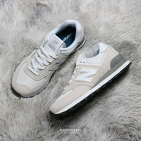 【滿額現折300】NEW BALANCE 休閒鞋 NB 574 白灰 麂皮 反光 復古 男女 ML574EVW