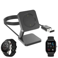 Desktop Stand Power Charger USB Charging Cable Dock Station Holder for Amazfit GTR 4/GTR4 GTS 3 GTS4/GTS3 GTR3 Pro T-rex 2 Watch
