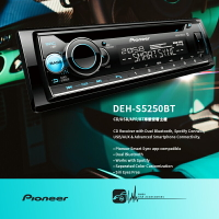 【199超取免運】M1P Pioneer【DEH-S5250BT】CD/USB/APP/BT 汽車音響主機