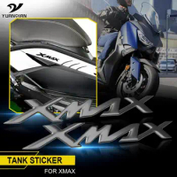 For YAMAHA XMAX X-MAX X MAX 300 200 250 125 400 Motorcycle Accessories XMAX LOGO Tank Pad Protector 3D Stickers Tank Decals