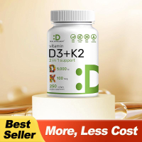 Deal Supplement Vitamin D3 & K2 250 Veggie Softgels 5000 IU D3 100mcg K2 MK7 Supports Healthy Bones 