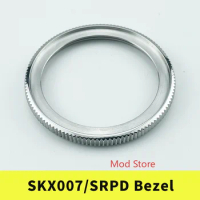 SKX007/SKX173/SKX011/SRPD Coin Edge Bezel Silver Polished Finish 316L Stainless Steel High Quality Includ Gasket