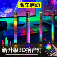 氣氛燈/圍球燈/補光燈 3D拾音氛圍燈汽車載LED氣氛燈RGB聲控音樂節奏燈電腦桌面音響頻譜【CM14445】