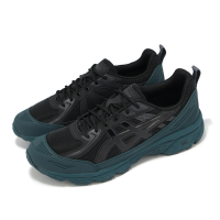 Asics 休閒鞋 GEL-Venture 6 Shield 男鞋 黑 藍綠 緩衝 支撐 山系 越野 亞瑟士 1203A474300