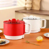 Mini Electric Cooker Mini Hot Pot Rice Cooker Portable Pot Electric Ramen Cooker Multifunctional Mini Pot Rapid Noodle Maker for